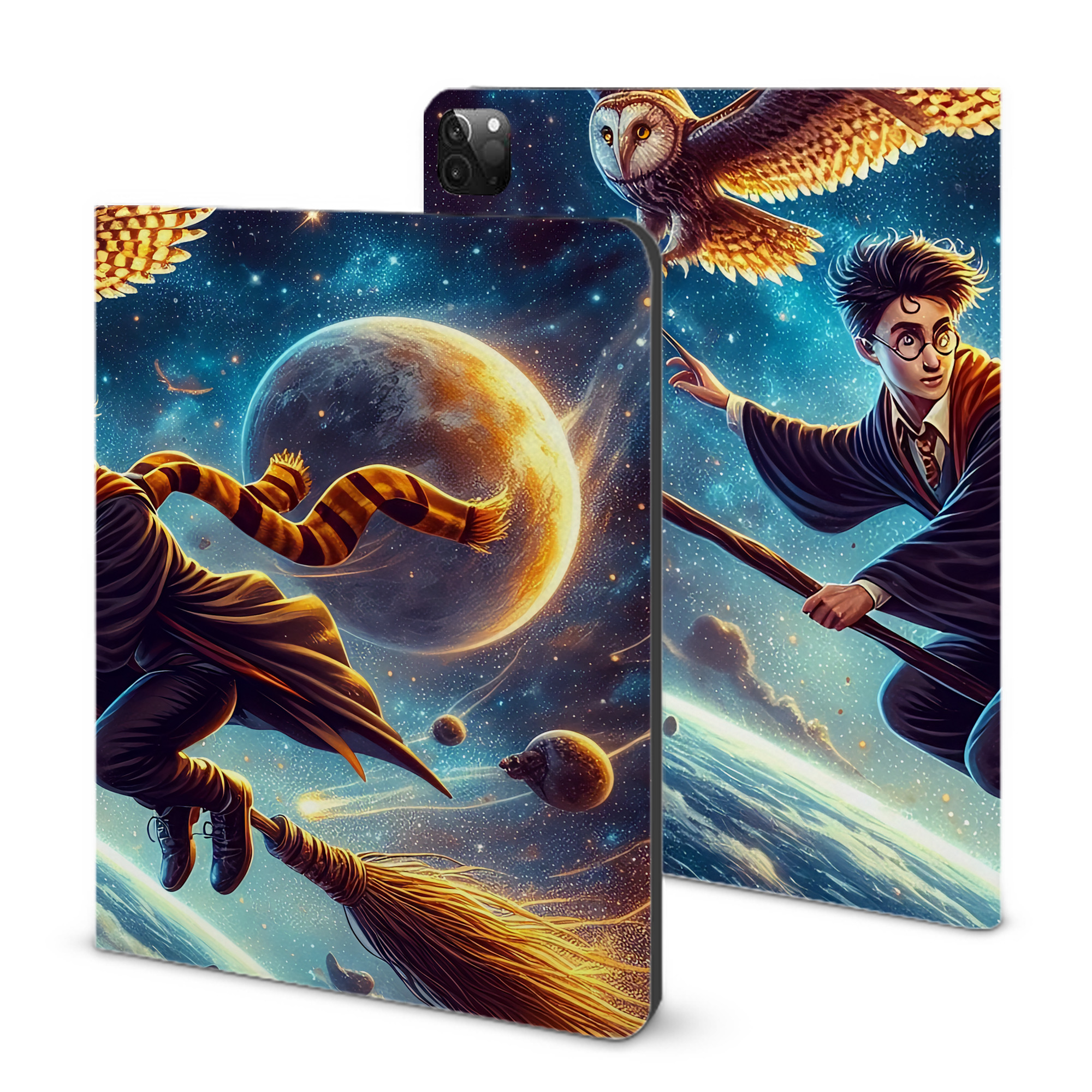 （画像用） Harry Potter ハリー・ポッターシリーズ IPadケース ペンホルダー付き ブックスタイルデザイン